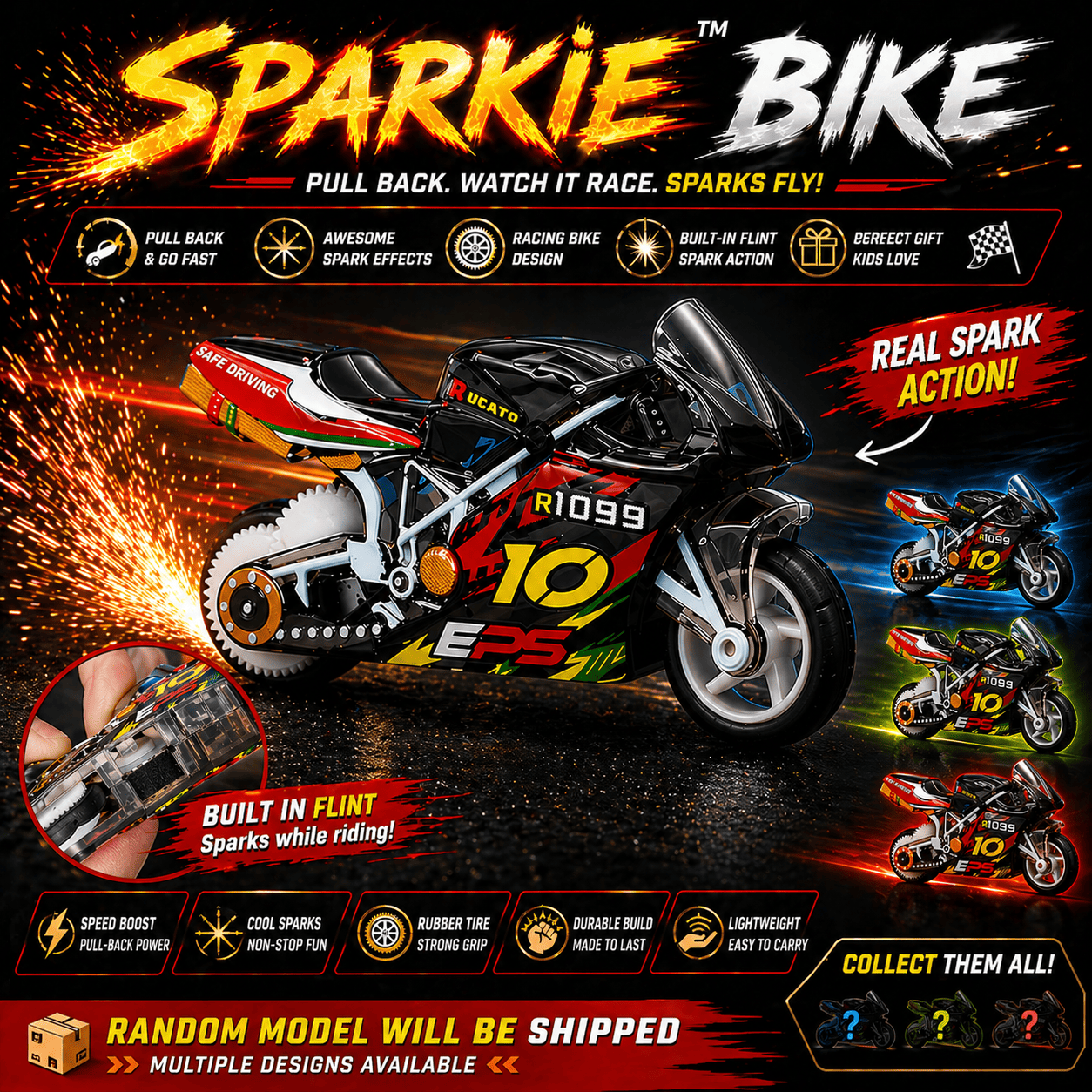 Sparkie™ Fire Bike (8 Pcs Remaining)